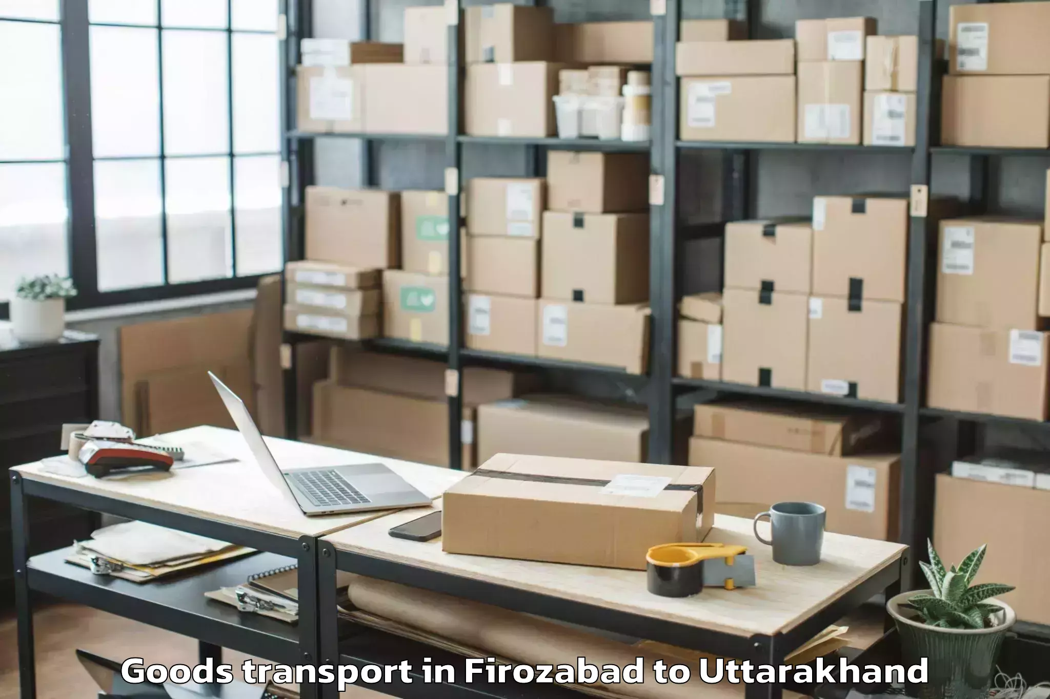 Professional Firozabad to Dharchula Goods Transport